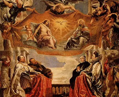 The Trinity Adored by the Duke of Mantua and his Family Peter Paul Rubens